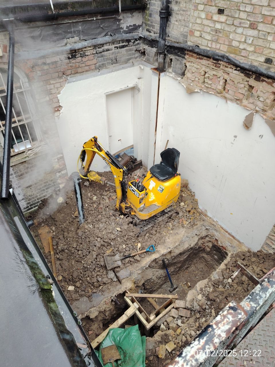 Clearing the original building