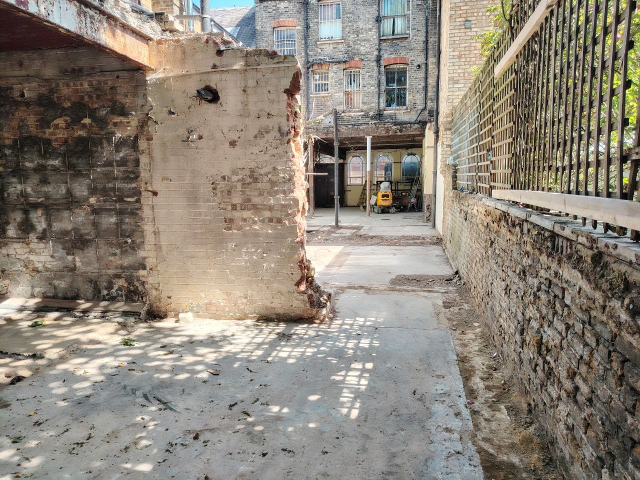 New internal walls being built